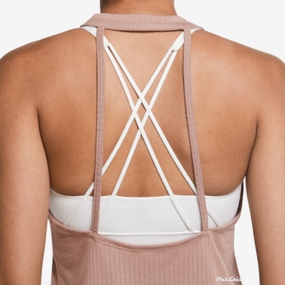 🆕 Nike Yoga Tank in Tan • Woman’s Size Small - Picture 3 of 9